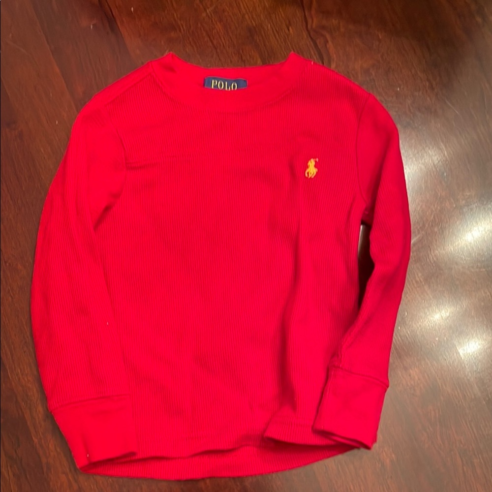 Polo by Ralph Lauren Red Long Sleeve Tee